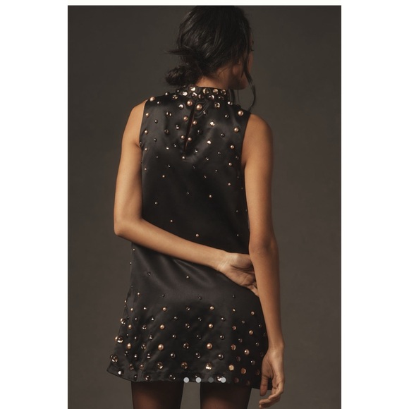 NWT Anthropologie Tanvi Kedia Sleeveless Shine Mini Dress - Picture 2 of 8